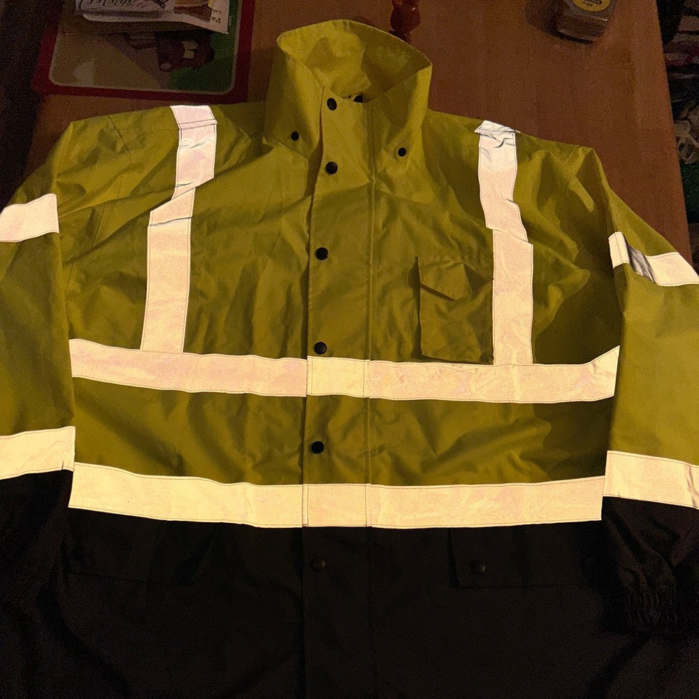 M-safe High Visibility jacket coat rain parka 4XL construction